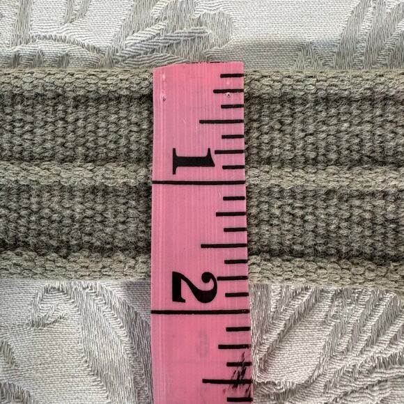 COTTON CANVAS Belt Unisex Pistachio Green Sz L Masculine Androgynous Work Wear - Picture 4 of 4